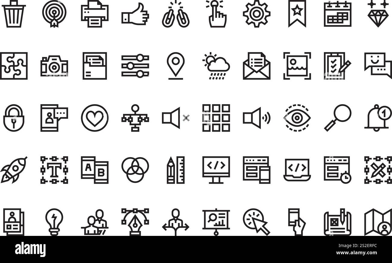 High-Quality Vector Icons Collection with Editable Stroke. Ideal for Professional and Creative Projects. Stock Vector