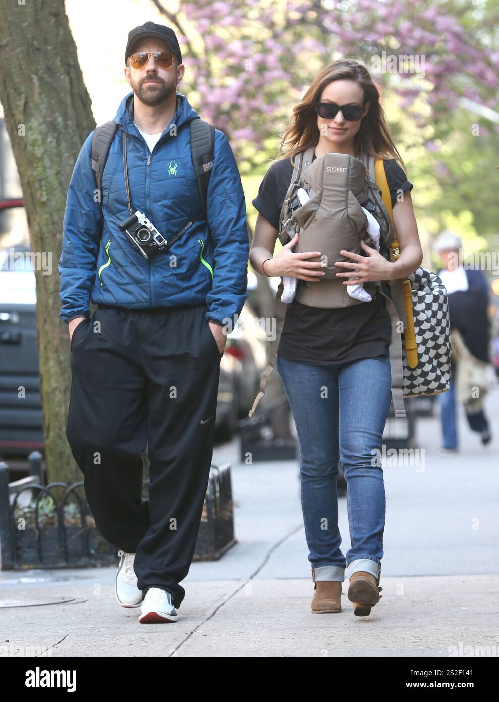 Olivia Wilde, Jason Sudeikis and their new son Otis Alexander spotted