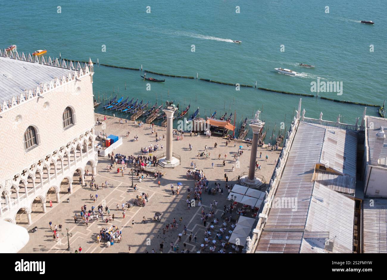 St. Mark's Rower View from St Mark's tower, Venice Stock Photo - Alamy