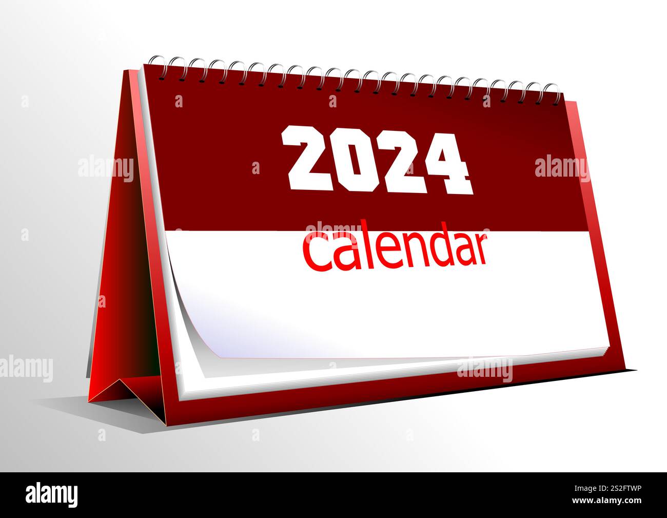 2024 desktop calendar vector vectors hi-res stock photography and ...