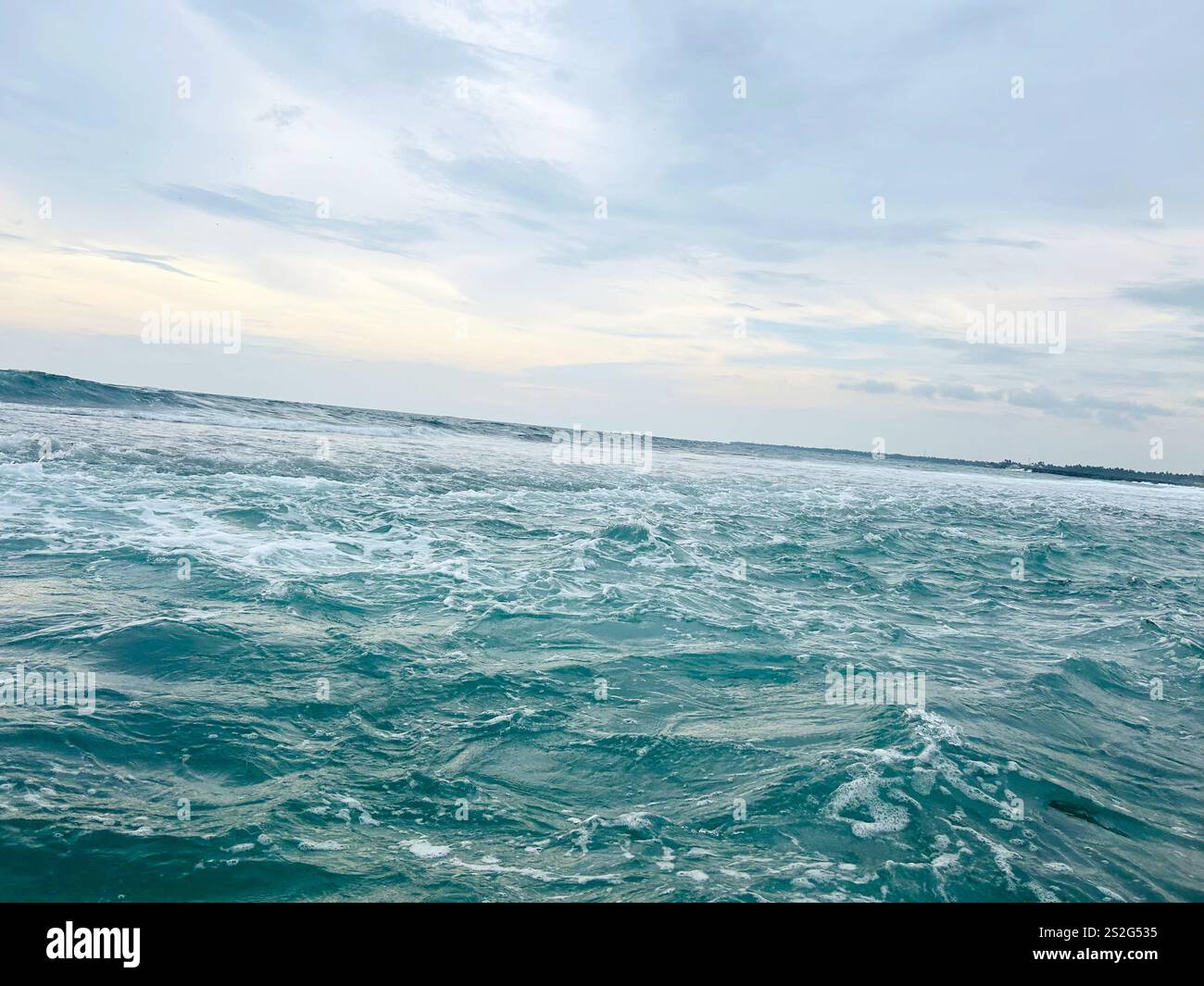 A Wonderful view of Sea in a lovely evening - Smartphone Captured Stock Image