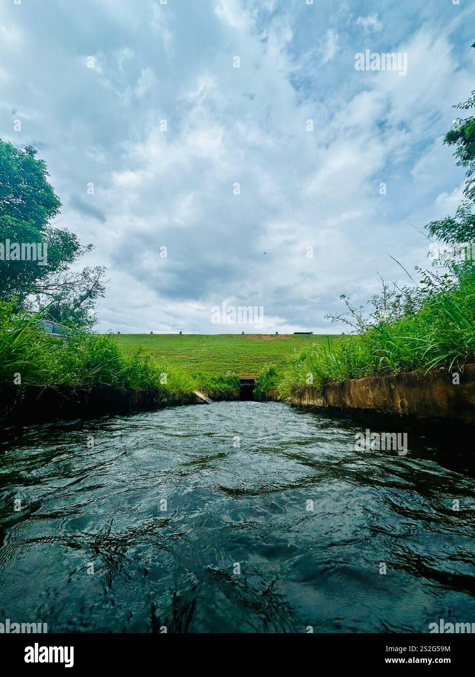 A Lovely time with Water and a peaceful background - Smartphone Captured Stock Image