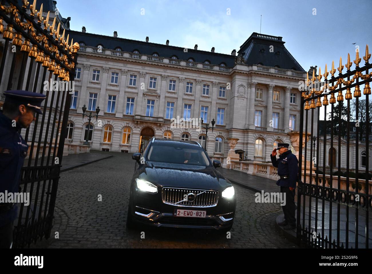a meeting at the Royal Palace, Tuesday 07 January 2025 in Brussels, to