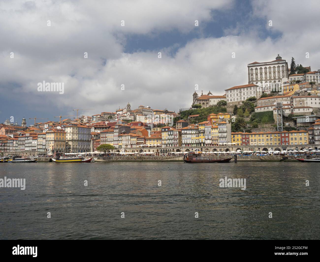 Paco Episcopal by the River Douro in Oporto Portugal Stock Photo