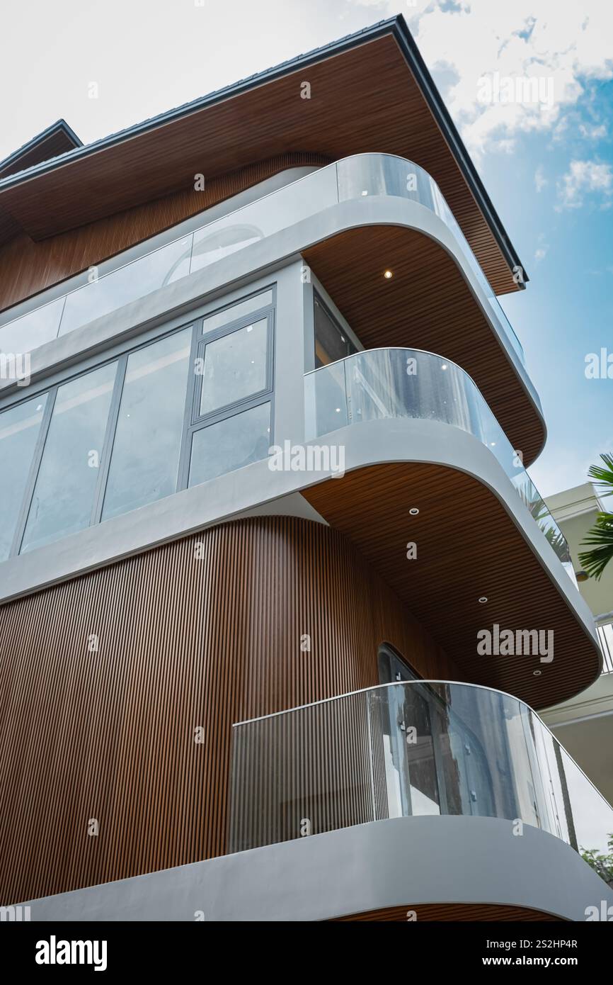 Residential Modern Buildings Facade. Comfort Low rise, High rise Block ...