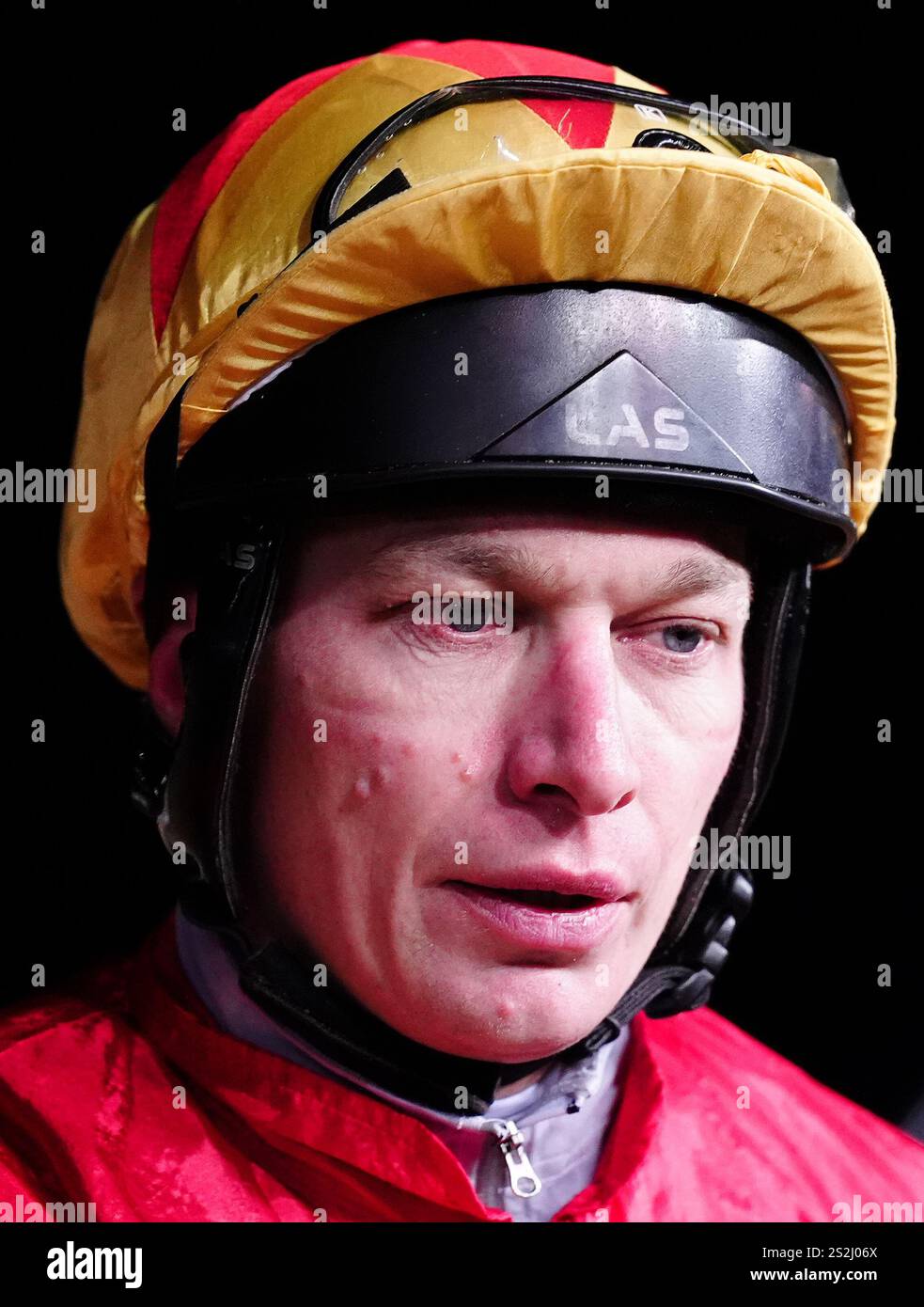 Jockey Luke Morris at Wolverhampton Racecourse. Picture date Tuesday