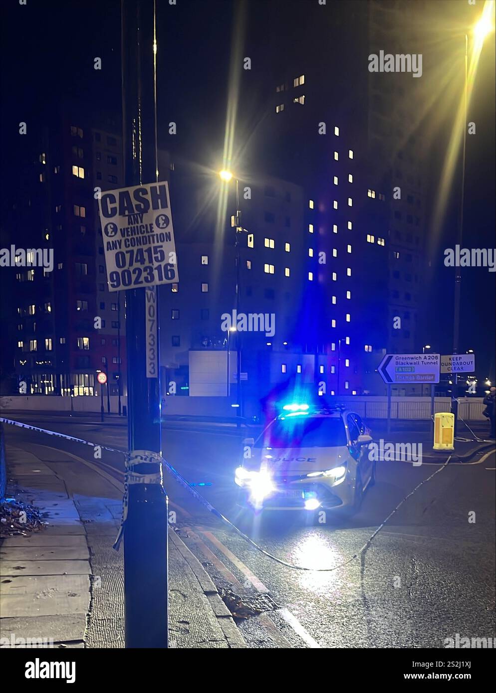 Police at the scene in Woolwich, south east London where a 14yearold