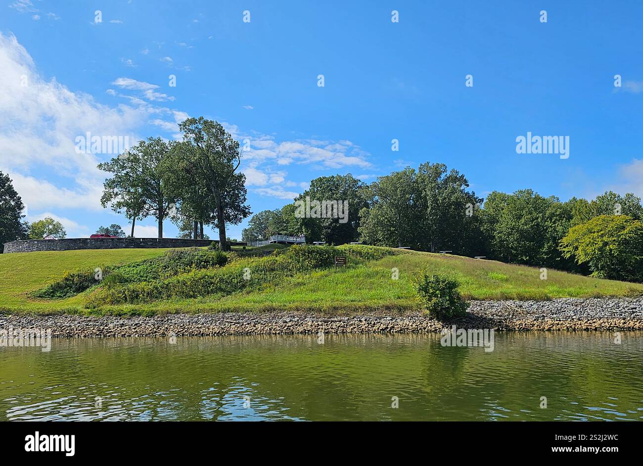 Fort Donelson National Battlefield, Cumberland River, Tennessee - Smartphone Captured Stock Image