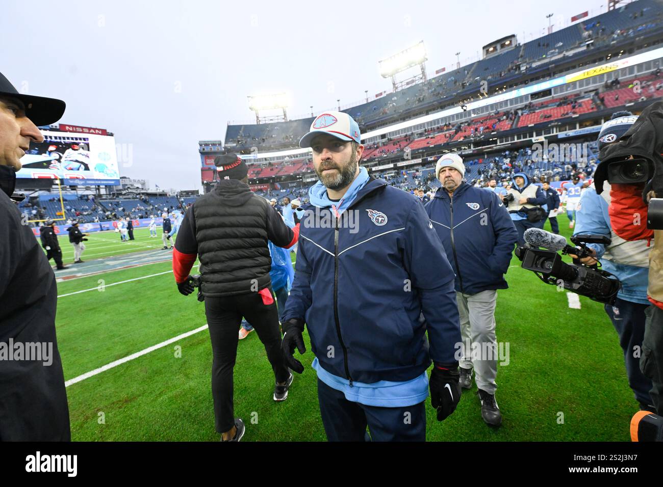 Tennessee Titans head coach Brian Callahan during an NFL football game