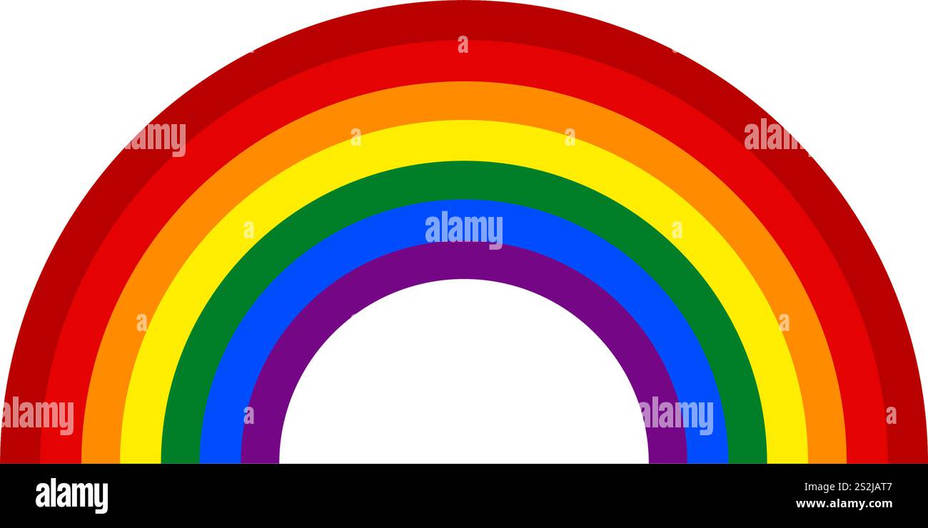 rainbow -vector illustration Stock Vector Image & Art - Alamy