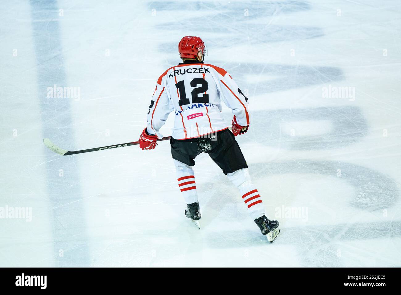 Krakow, Poland, 5th Jan 2025, A hockey match between Comarch Cracovia and GKS Tychy, OP:  Maciej Kruczek Stock Photo