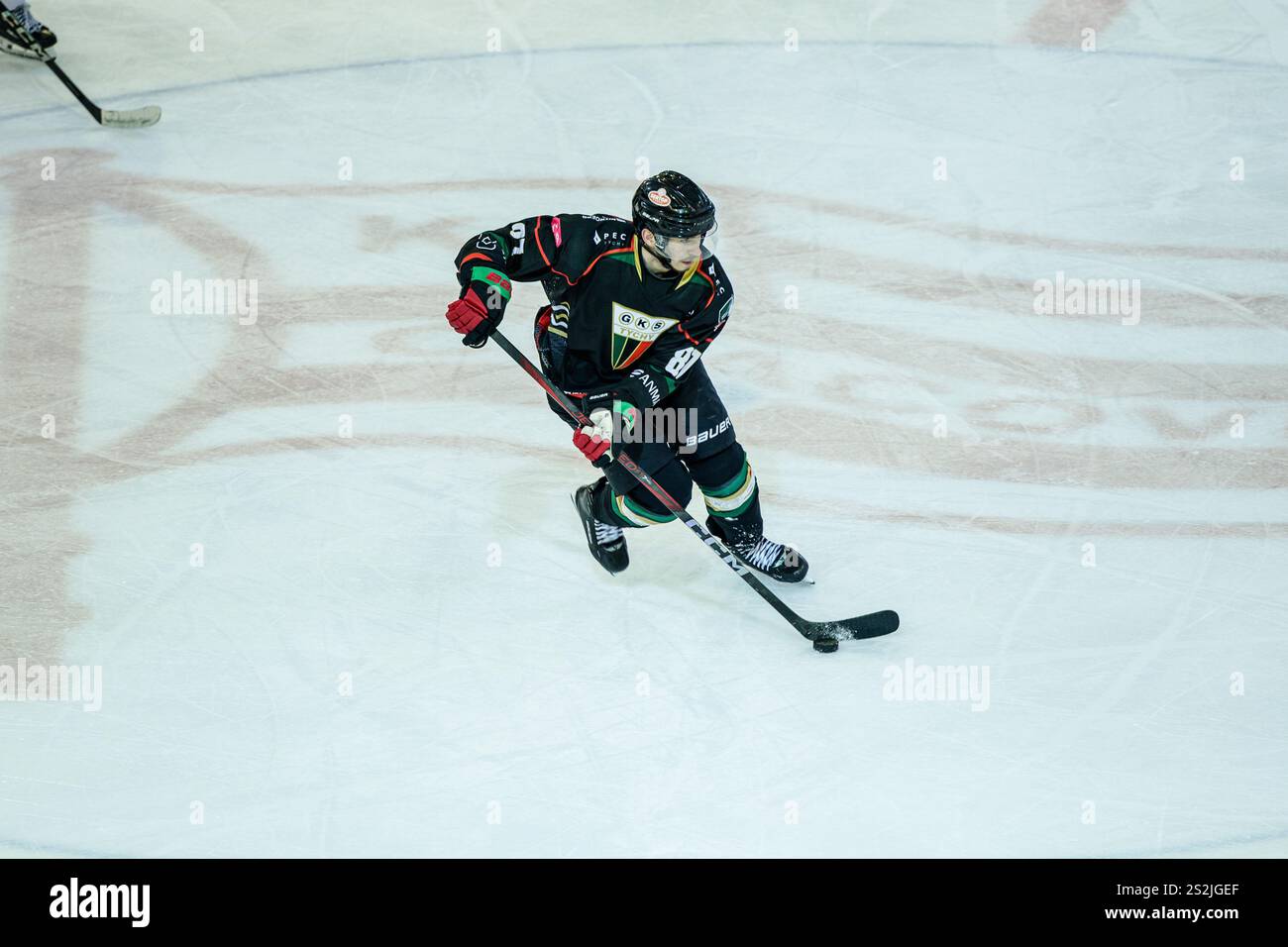 Krakow, Poland, 5th Jan 2025, A hockey match between Comarch Cracovia and GKS Tychy, OP:  Joona Monto Stock Photo