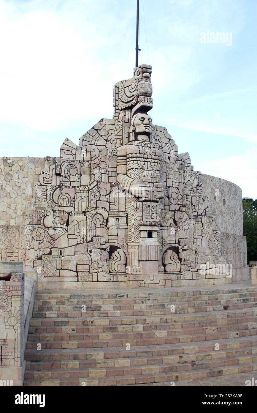 Merida, Yucatan, Mexico - Oct 29 2024: Monument to the homeland in ...