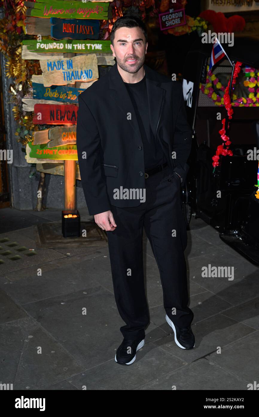 London, UK. January 7th, 2025. James Tindale at the Geordie Shore
