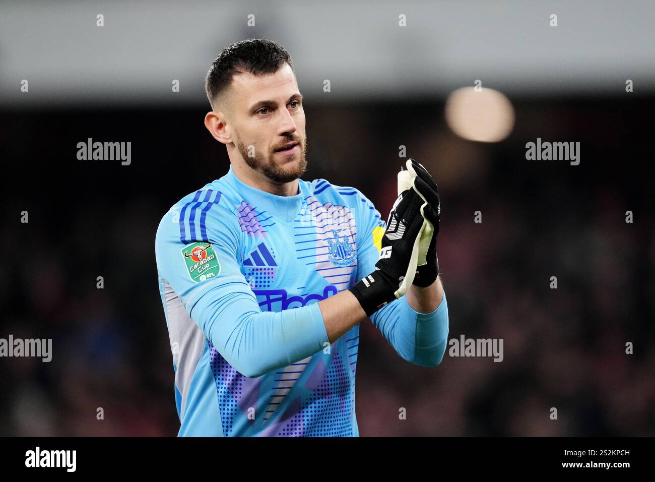 Newcastle United goalkeeper Martin Dubravka during the Carabao Cup semi
