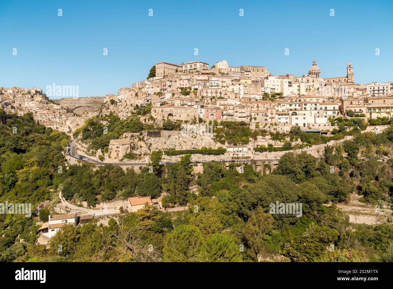 Italian Ragusa A panoramic view of the Ragusa Ibla, a historic city in Eastern Sicily ...