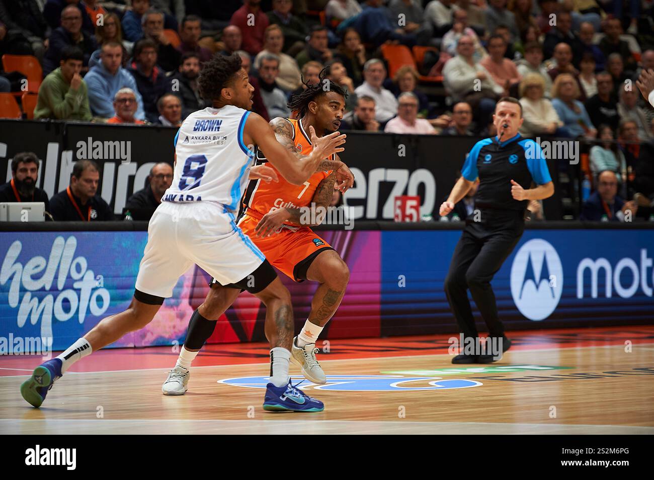 Valencia , Spain , 7, January, 2025. Chris Jones of Valencia basket at
