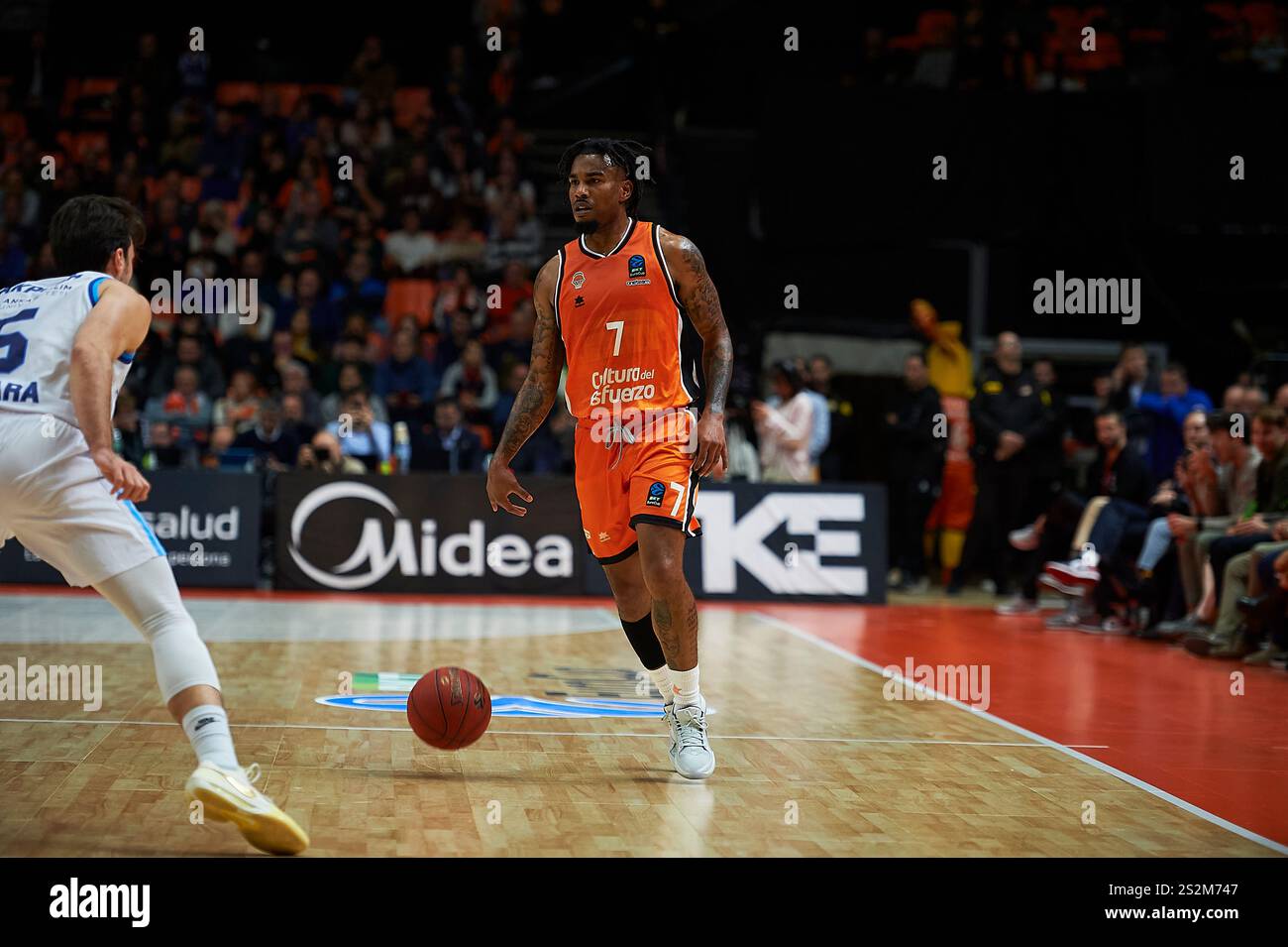 Valencia , Spain , 7, January, 2025. Chris Jones of Valencia basket at
