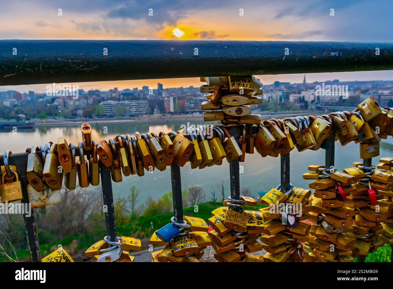 Novi sad love padlocks hi-res stock photography and images - Alamy