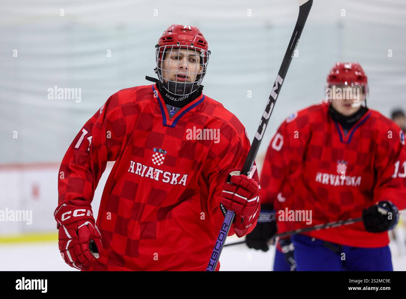 Zagreb, Croatia. 07th Jan, 2025. Hrvoje Zovko of Croatia reacts during ...