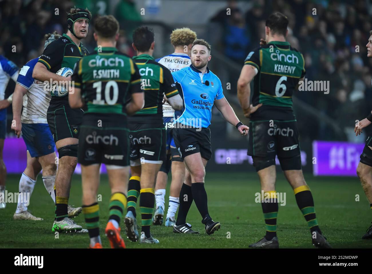 Anthony Woodthorpe referee during the Gallagher Premiership Rugby match ...