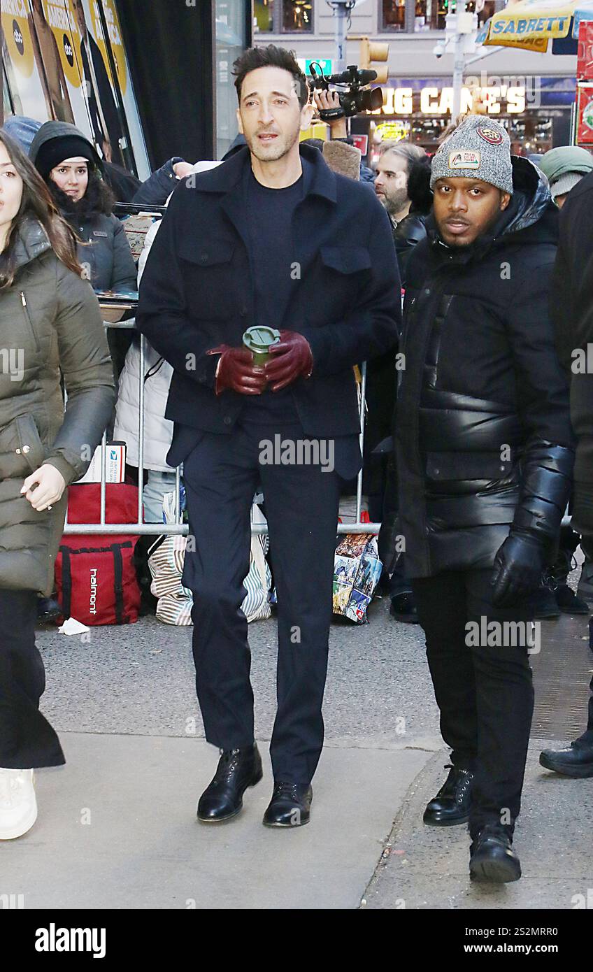 January 07, 2025 Adrien Brody on Good Morning America to talk about
