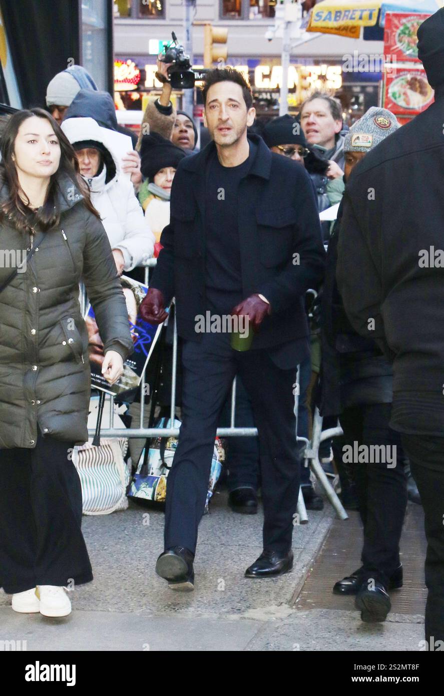 January 07, 2025 Adrien Brody on Good Morning America to talk about