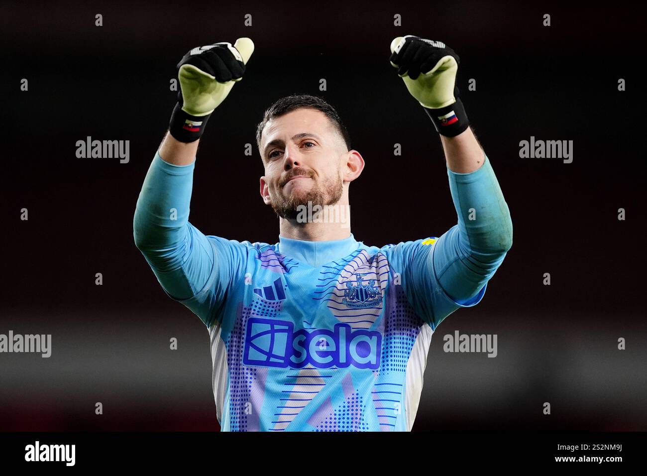Newcastle United goalkeeper Martin Dubravka after the Carabao Cup semi