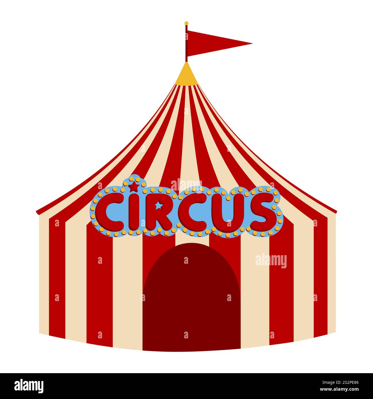 Illustration of Classic Circus Tent Stock Vector Image & Art - Alamy