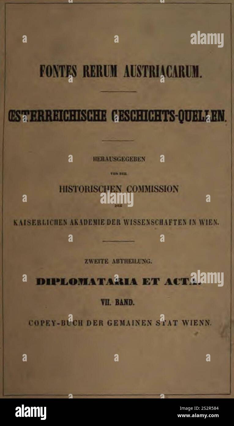 Fontes rerum Austriacarum. Oesterreichische Geschichtsquellen - II ...