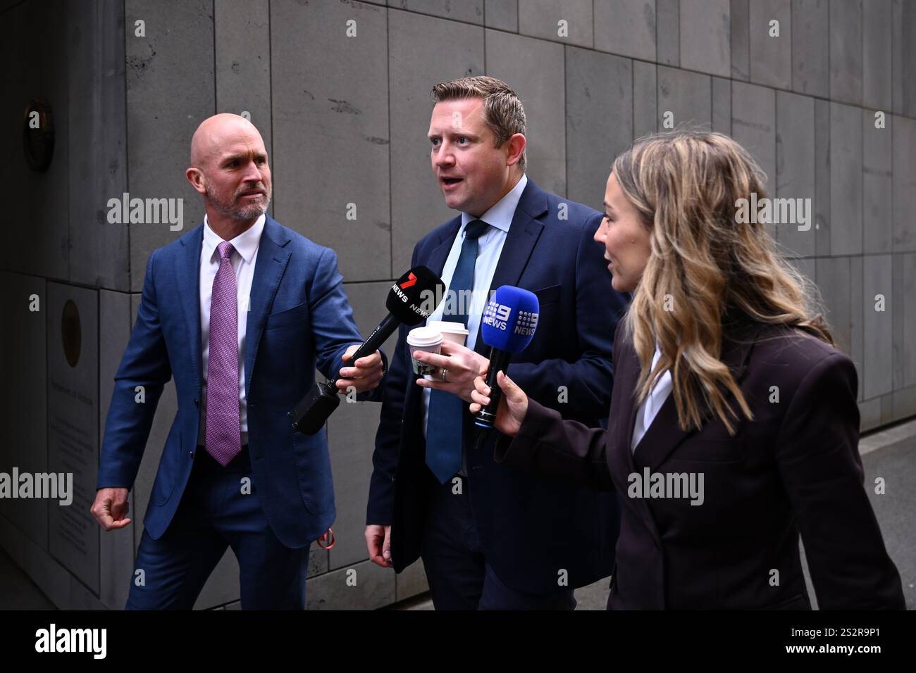 Leon Rowswell Victorian Shadow Treasurer Brad Rowswell arrives ahead of a Victorian ...