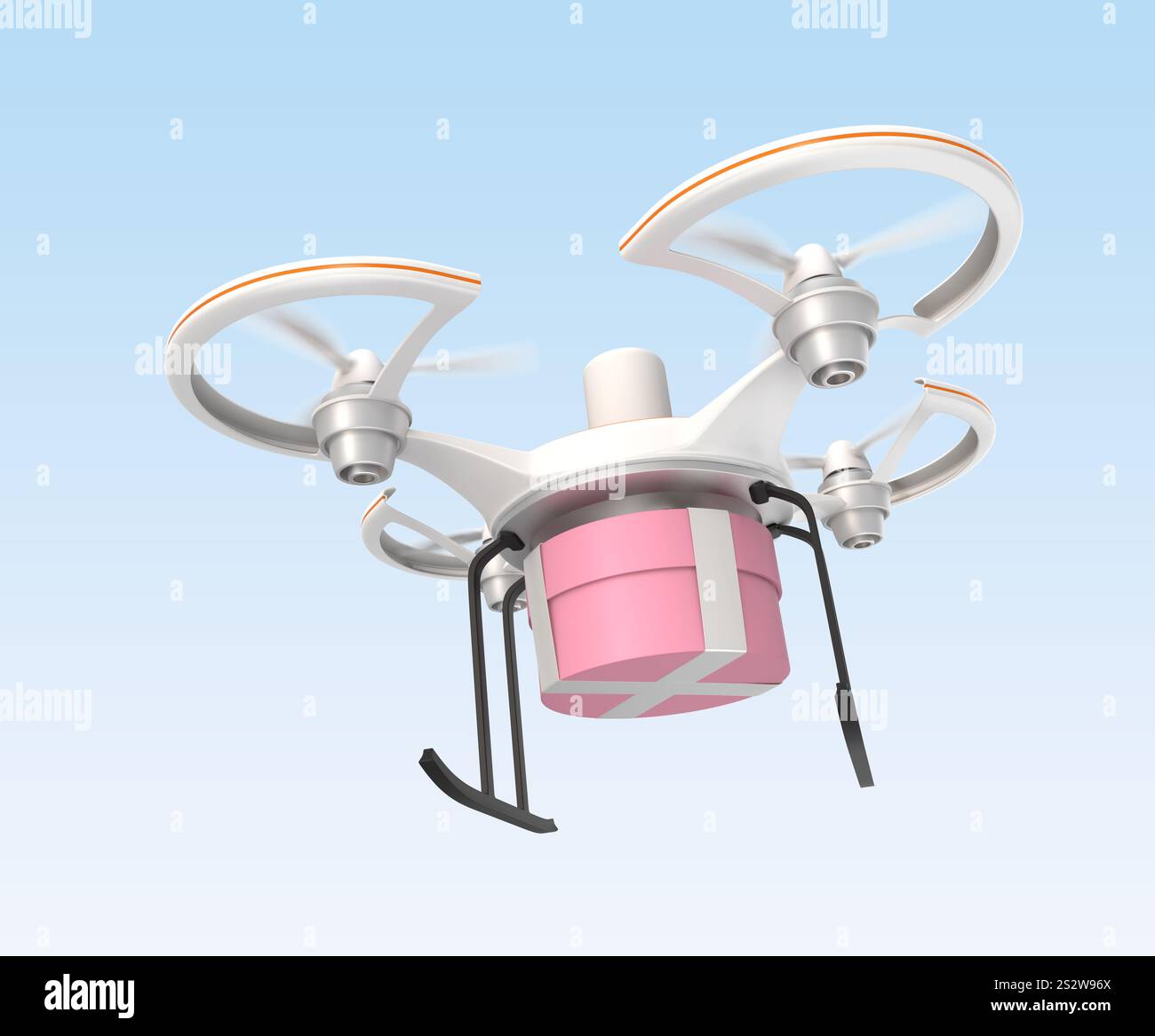Delivery drone gift box hi-res stock photography and images - Alamy