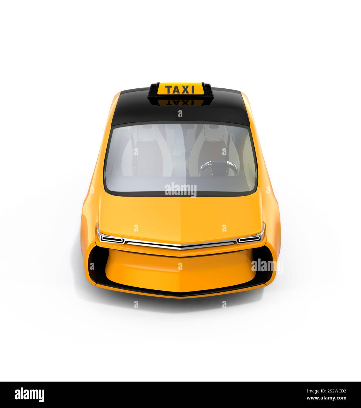 Image of yellow taxi Stock Photo