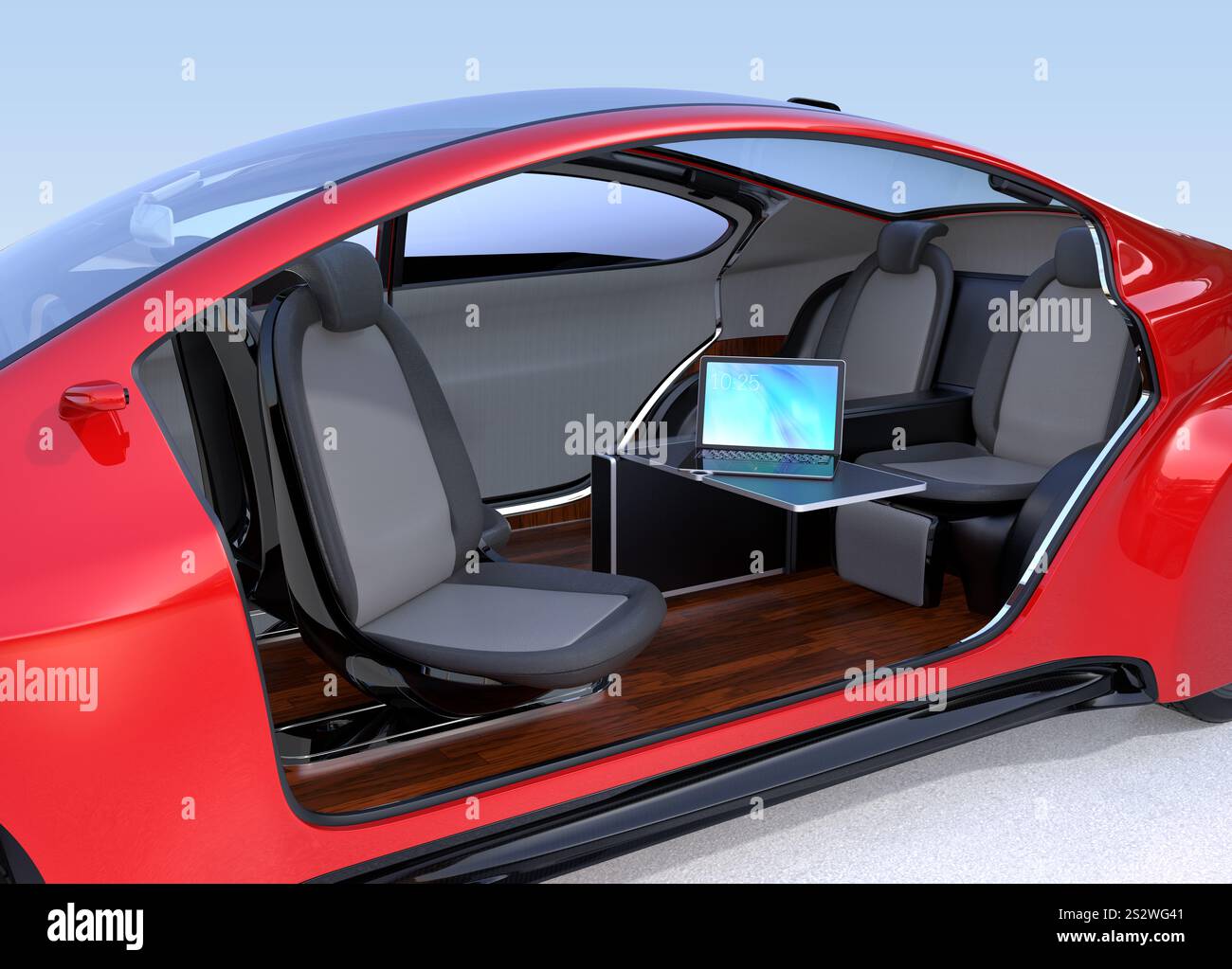 Interior image of an automated car Stock Photo - Alamy