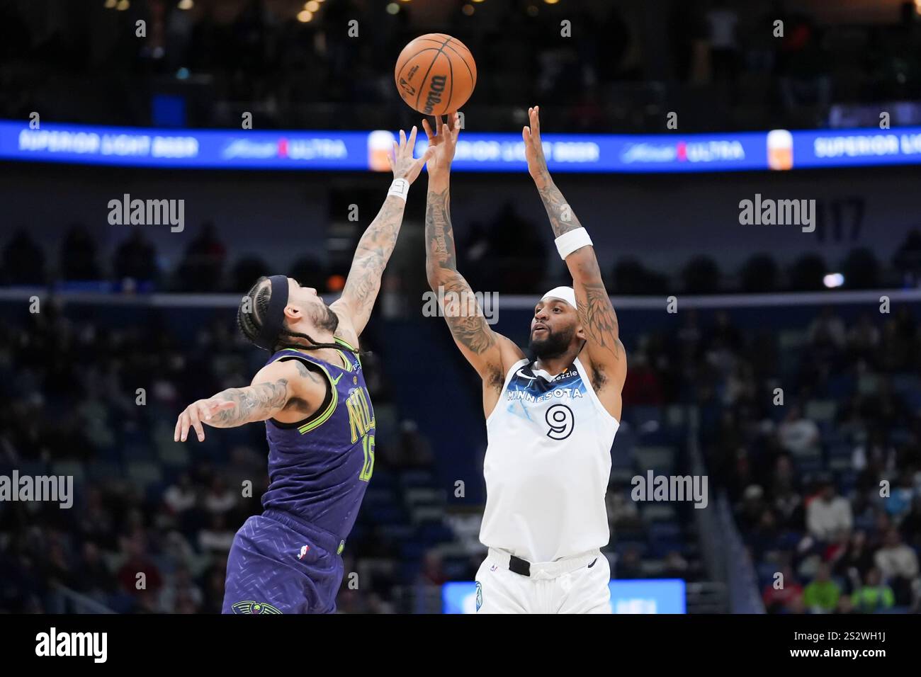Minnesota Timberwolves guard Nickeil AlexanderWalker (9) shoots