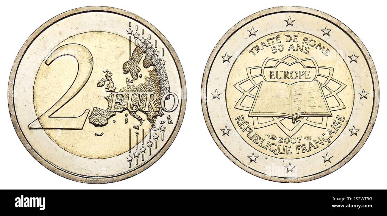 Frankreich- 2007 Römische Verträge - Münzkabinett, Berlin - 5532208. Stock Photo