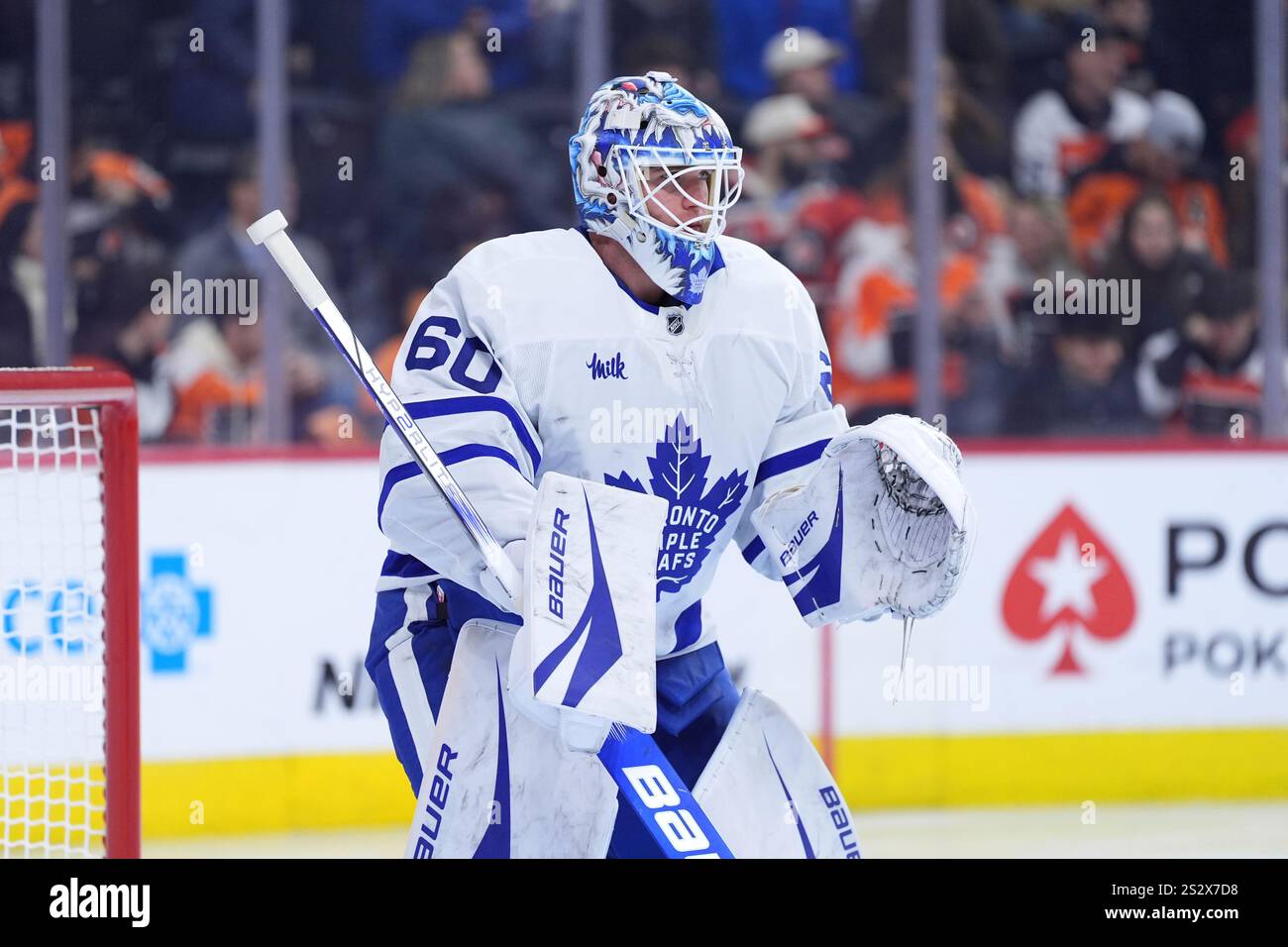 Toronto Maple Leafs' Joseph Woll plays during an NHL hockey game