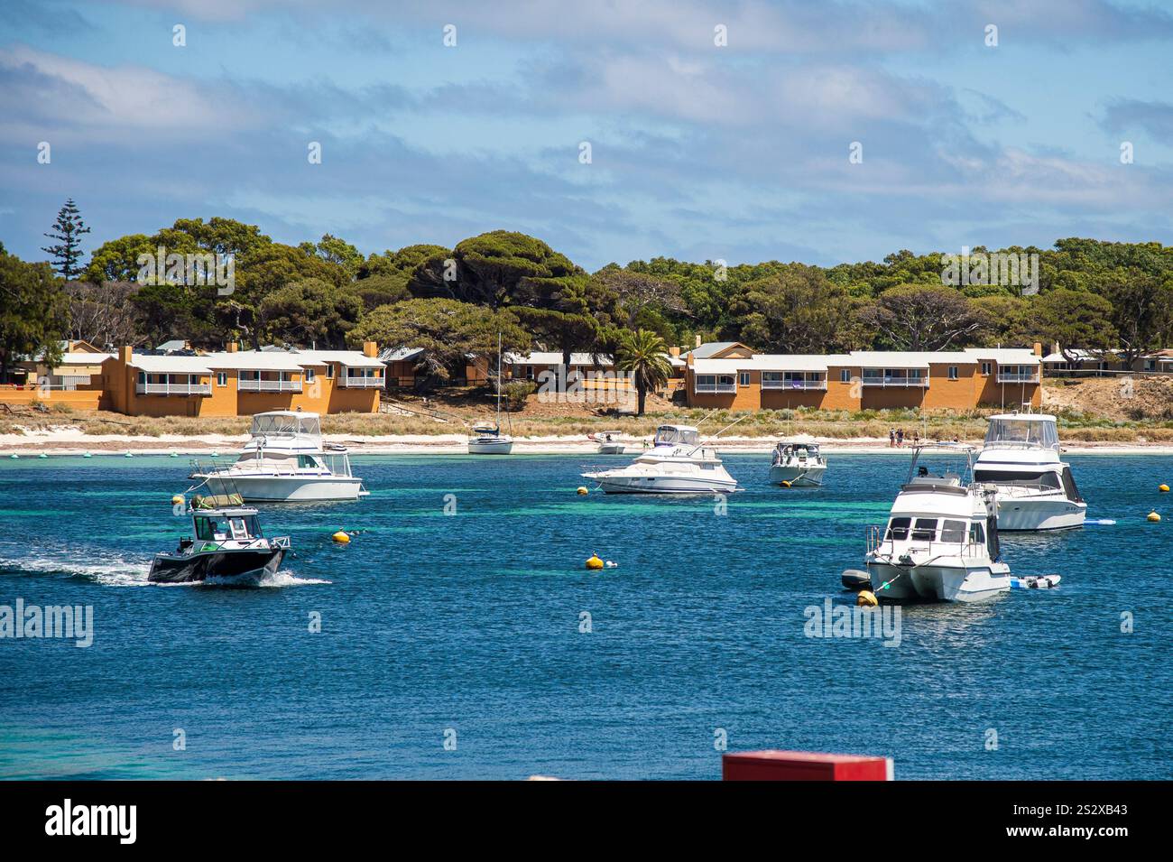 A view of the Thompson Bay settlement on Rottnest Island, Western