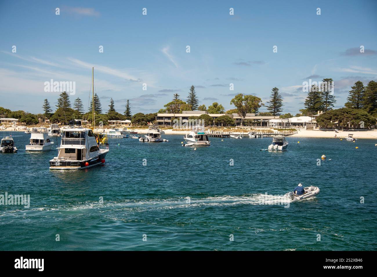 A view of the Thompson Bay settlement on Rottnest Island, Western