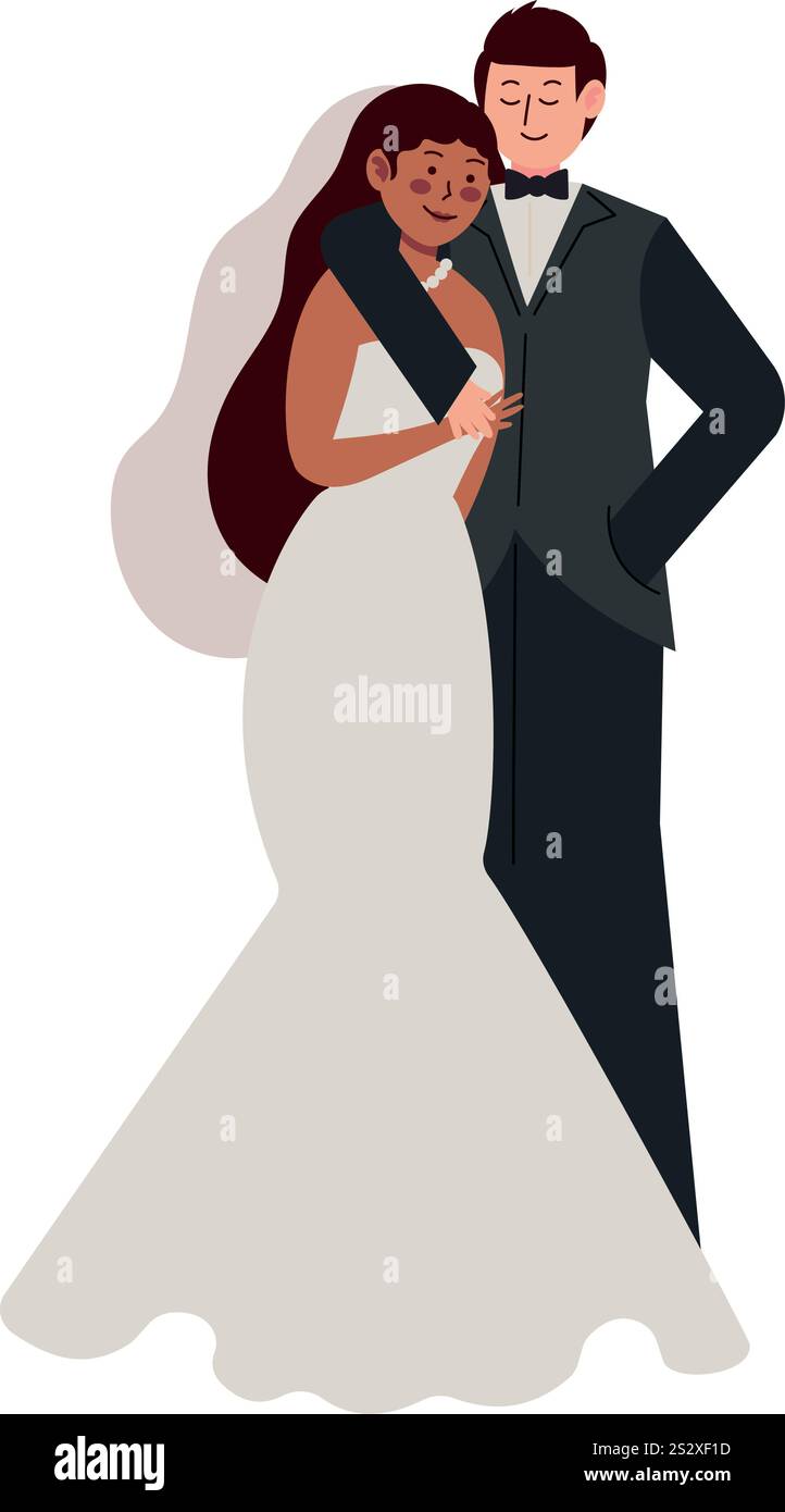 wedding couple in love Stock Vector Image & Art - Alamy