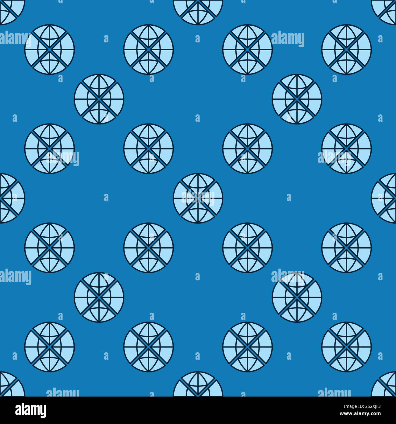 Global Multipolarity vector Globe concept blue seamless pattern Stock Vector