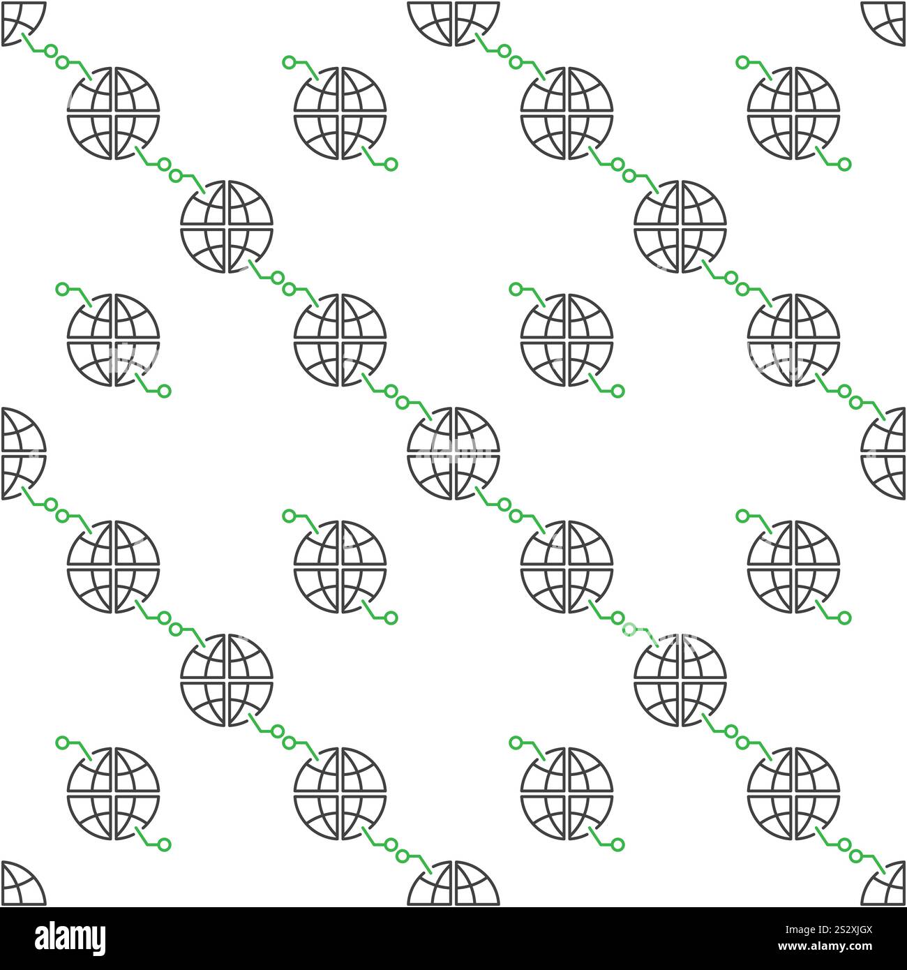 Earth Globe vector Multipolarity concept minimal thin line seamless pattern Stock Vector