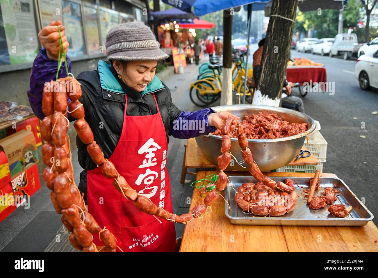 **CHINESE MAINLAND, HONG KONG, MACAU AND TAIWAN OUT** Strings of cured ...