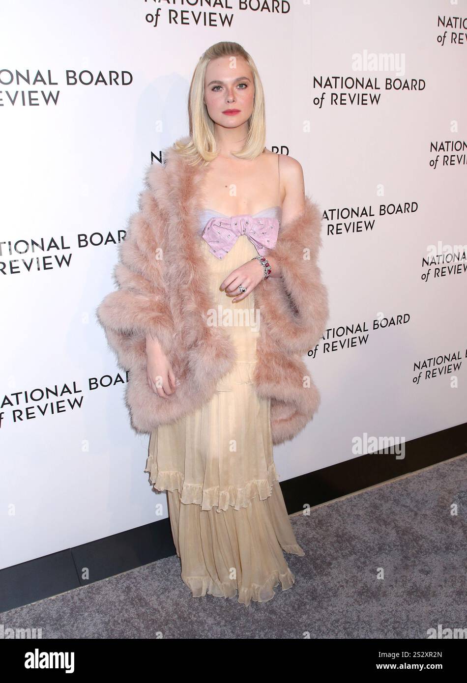 Elle Fanning attending the 2025 National Board of Review Awards Gala