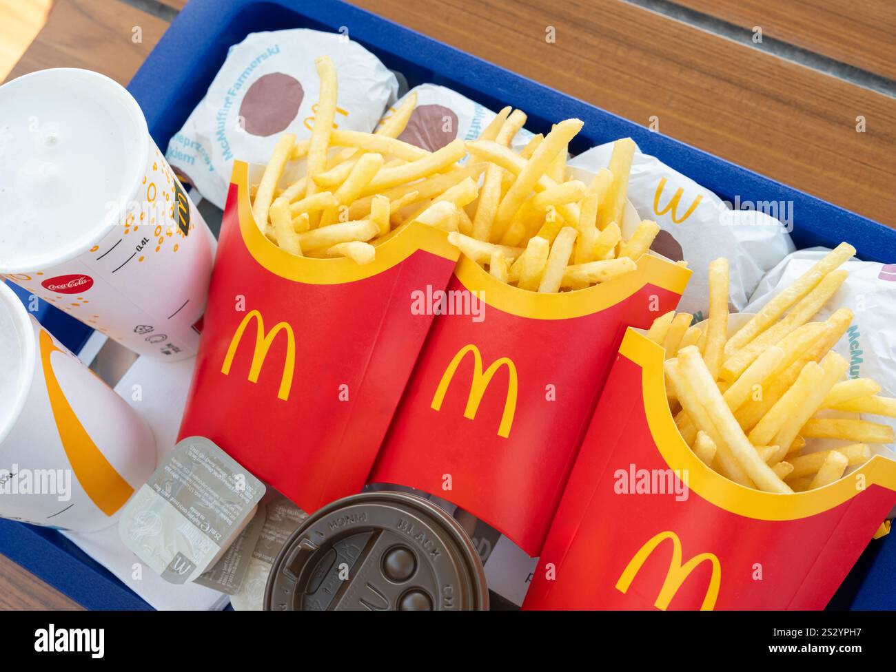 Poznan, Poland - 28 August 2024: Mcdonald's Tray With French Fries And ...