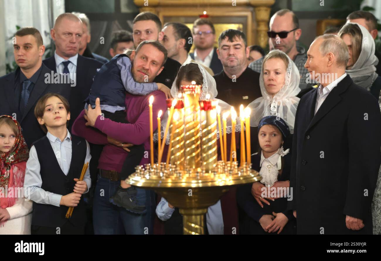 Moscow, Russia. 07 January, 2025. Russian President Vladimir Putin