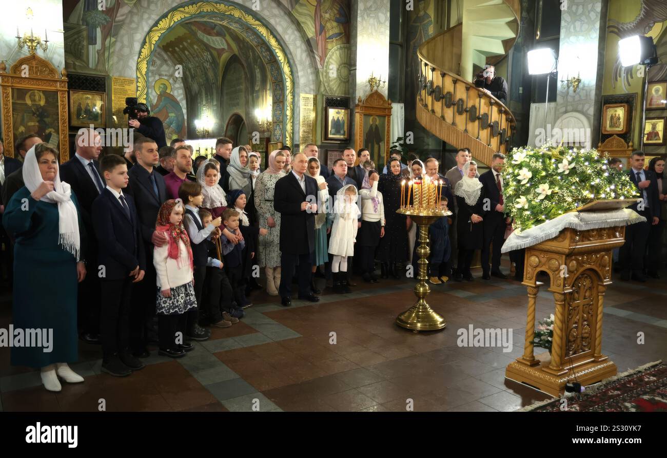 Moscow, Russia. 07 January, 2025. Russian President Vladimir Putin