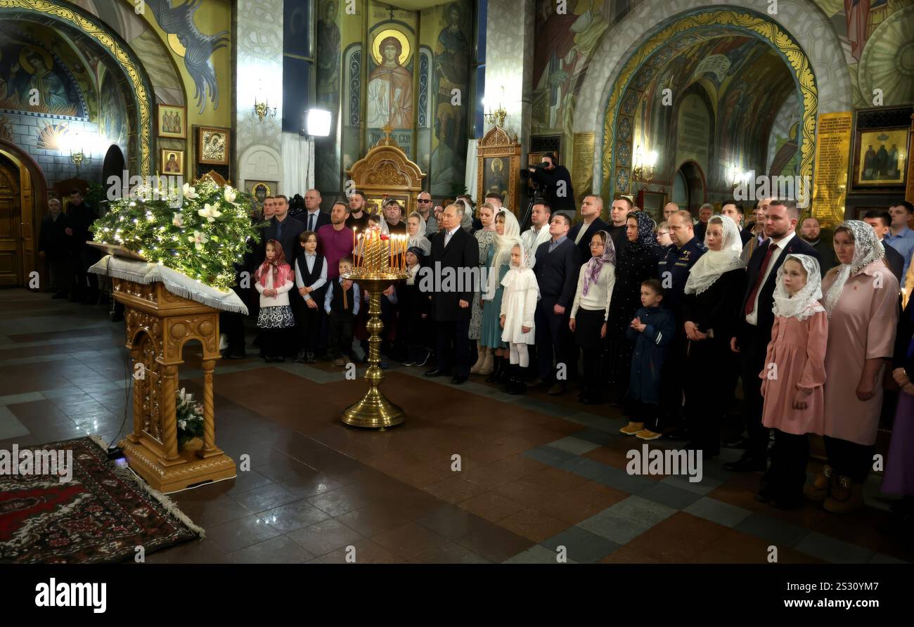 Moscow, Russia. 07 January, 2025. Russian President Vladimir Putin