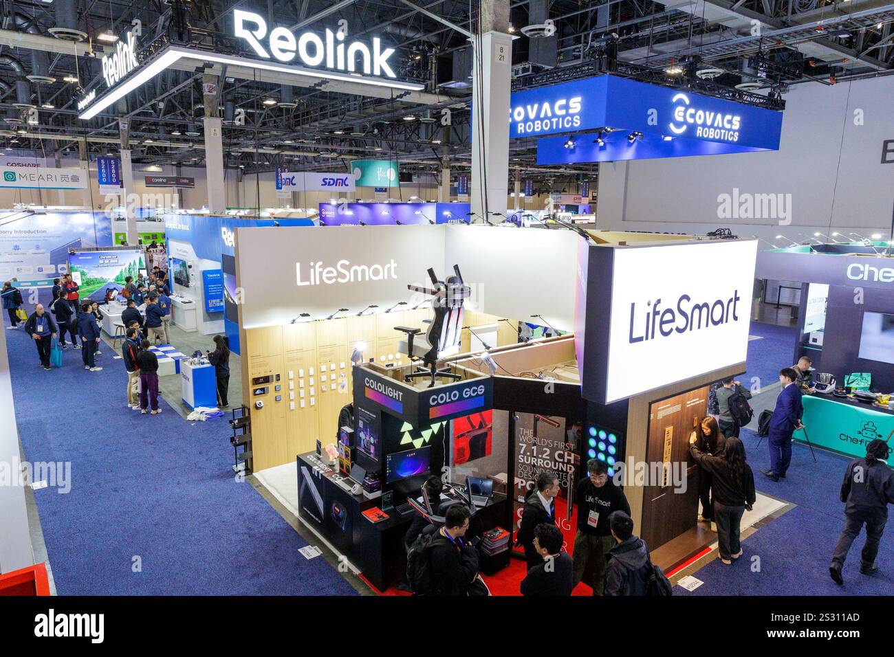 Las Vegas, USA. 07th Jan, 2025. The CES 2025 show floor at the Venetian ...