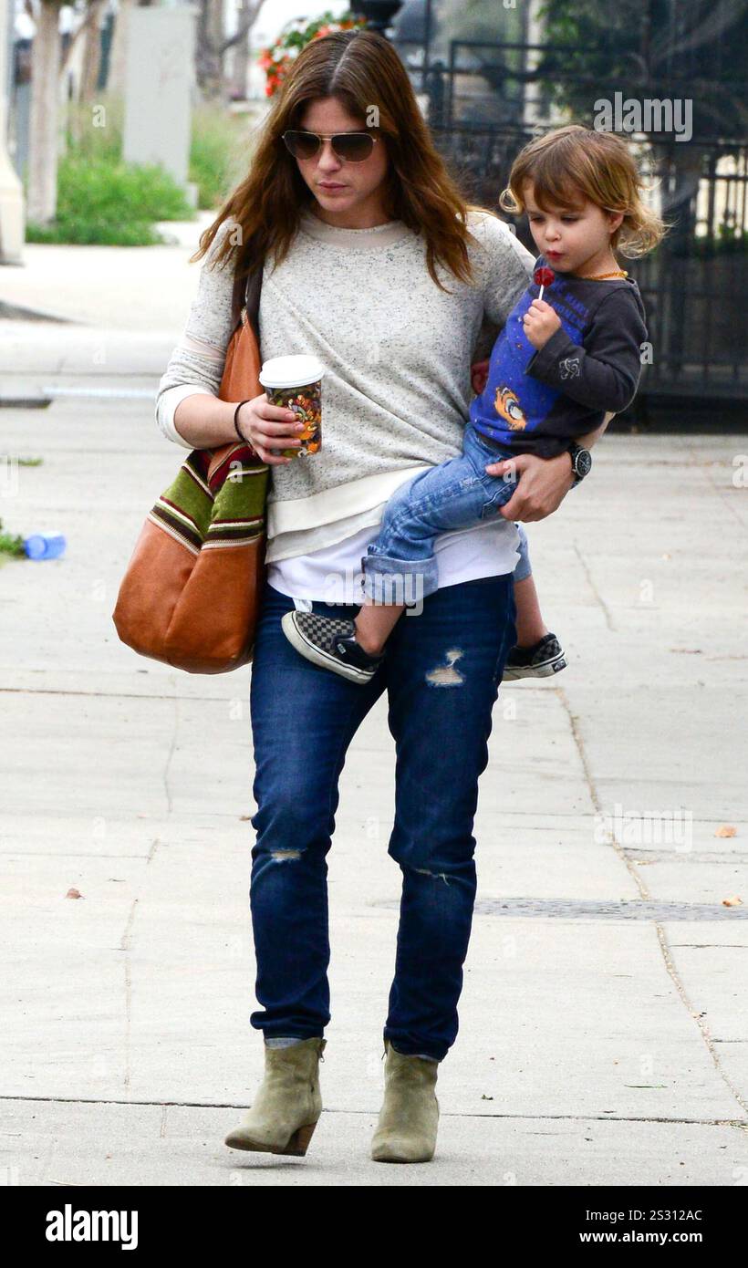 Selma Blair out and about with her son Arthur Saint Bleick in Los